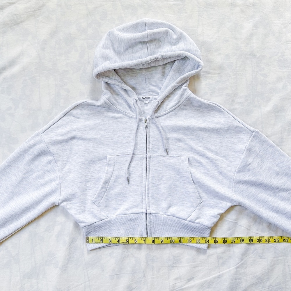 Garage Cropped Zippie Hoodie (Size: M) - Picture 12 of 15